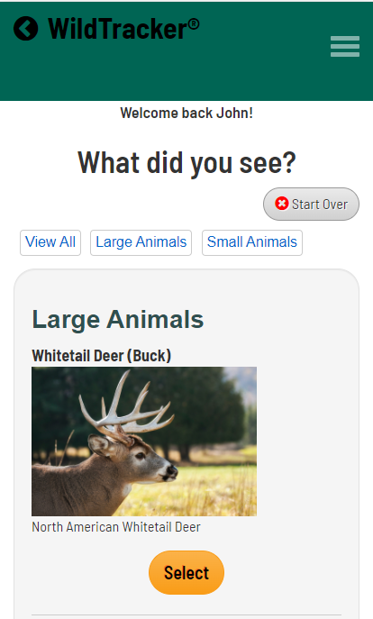 Animal Tracker App