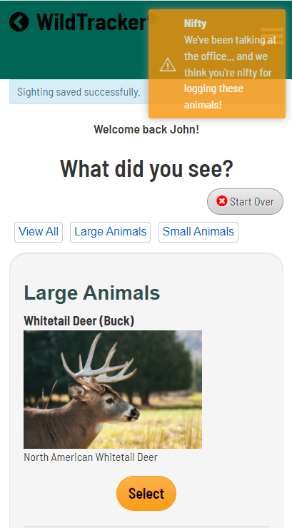 Animal Tracker App